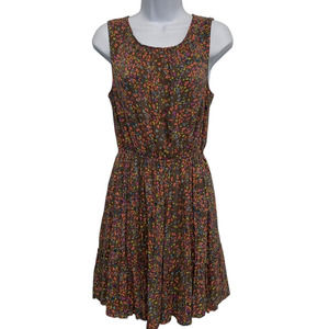 DARLING Juniors Sz Small Dress Lined Sleeveless Lightweight Floral A Line Swing
